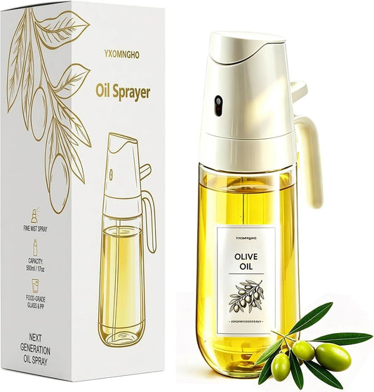Oil Sprayer for Cooking - Food Grade Glass Olive Oil Spray Bottle