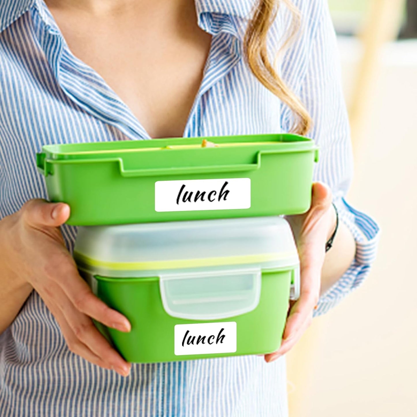 Removable Freezer Labels, Date Label 1x3 Inch Food Storage Stickers, Waterproof Oil Resistant Easy Clean Leaves no Residue 250 Total Per Roll