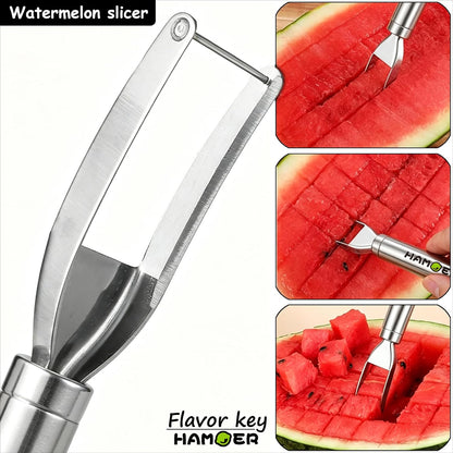 5-Piece Melon Baller & Watermelon Cutter Scoop Set,with Fruit Forks