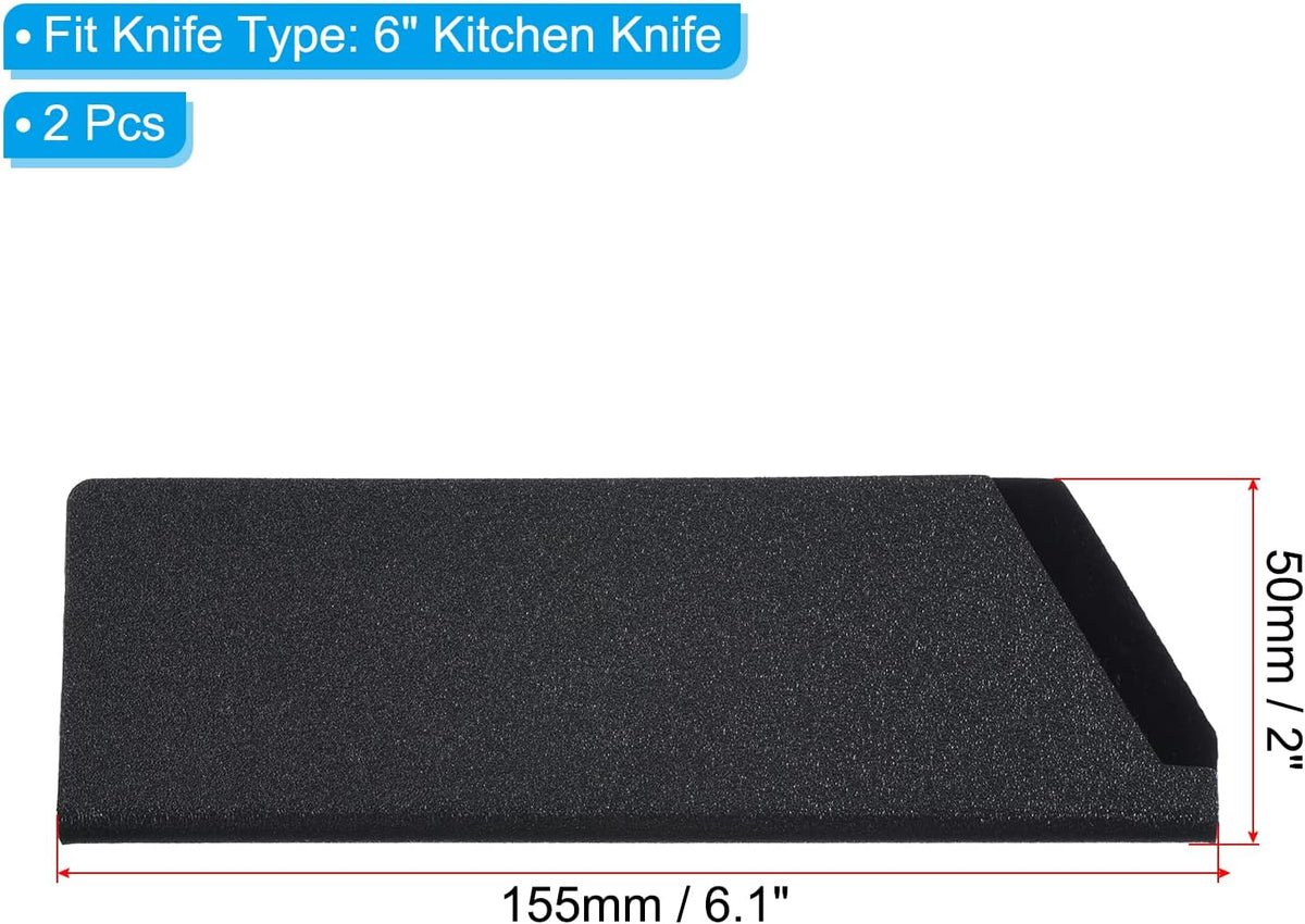 PATIKIL ABS Knife Cover Sleeves for 8" Chef Knife, Knives Edge Guard Blade Protector Universal Knife Sheath for Home Kitchen, Black