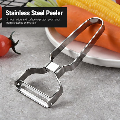 Vegetable Peeler with Stainless Steel Blade,Professional Julienne Peeler for Carrots and Fruits,Ergonomic Non-Slip Potato Peelers for Kitchen- 5 x 2.1 inches