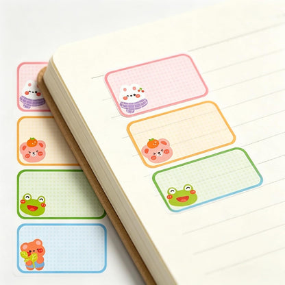 100-Pack Removable Freezer Labels, Waterproof Food Storage Stickers for Date & Contents Marking - Colors B