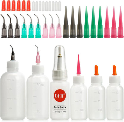 30cc Needle Tip Glue Squeeze Bottle Precision Tips Applicator Bottles 5 Pcs