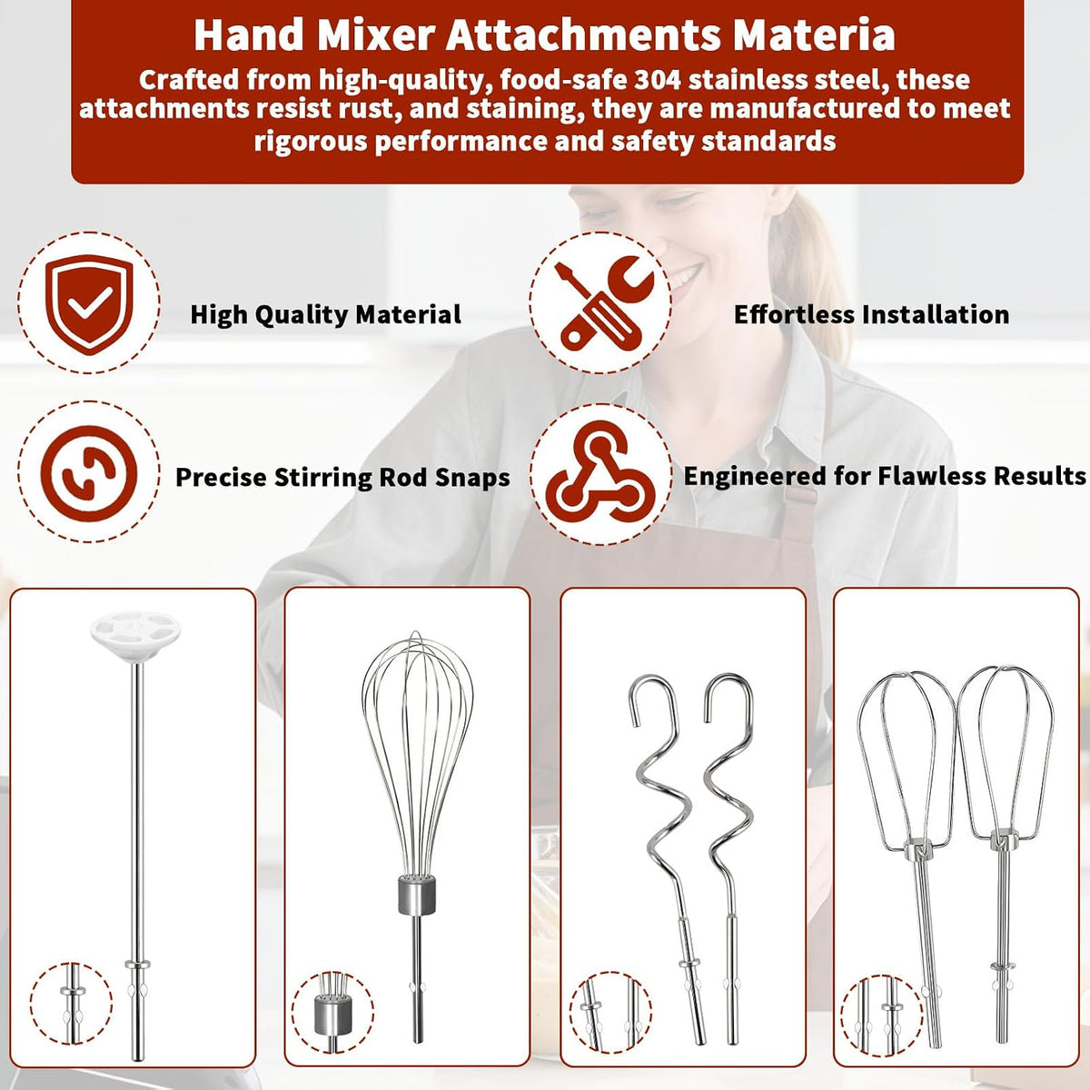 Hand Mixer Beater Attachments for KitchenAid