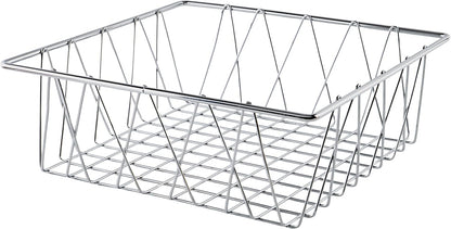 G.E.T. WB-315-MG Heavy Duty Iron Wire Utility Storage Basket/Bin with Handles, 11" x 8" x 8"