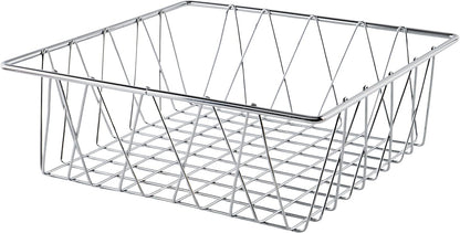 G.E.T. WB-315-MG Heavy Duty Iron Wire Utility Storage Basket/Bin with Handles, 11" x 8" x 8"