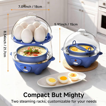 Egg Cooker,Rapid 7 Eggs Boiler with Auto Shut-off-Green