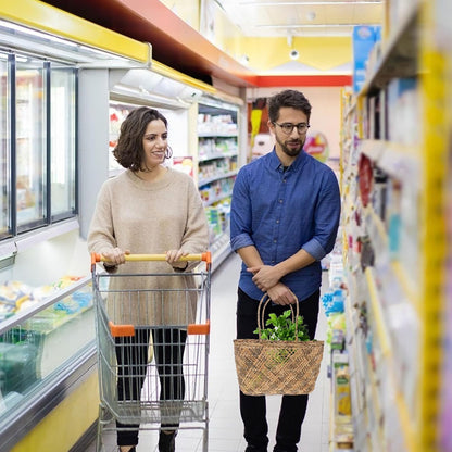 Homoyoyo Hand-woven Basket Wear-resistant and Multi-functional Storage Container with Handmade Handle for Fruits and Vegetables, for Home Decor and Kitchen Organization