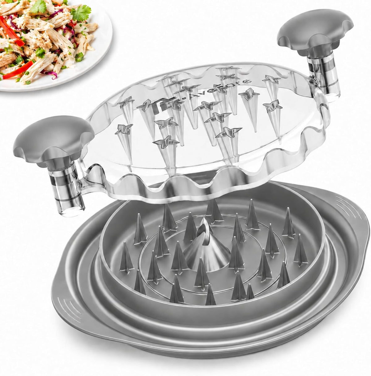 AveFare 11 Inch Large Chicken Shredder Tool Twist - Meat Shredder Twist