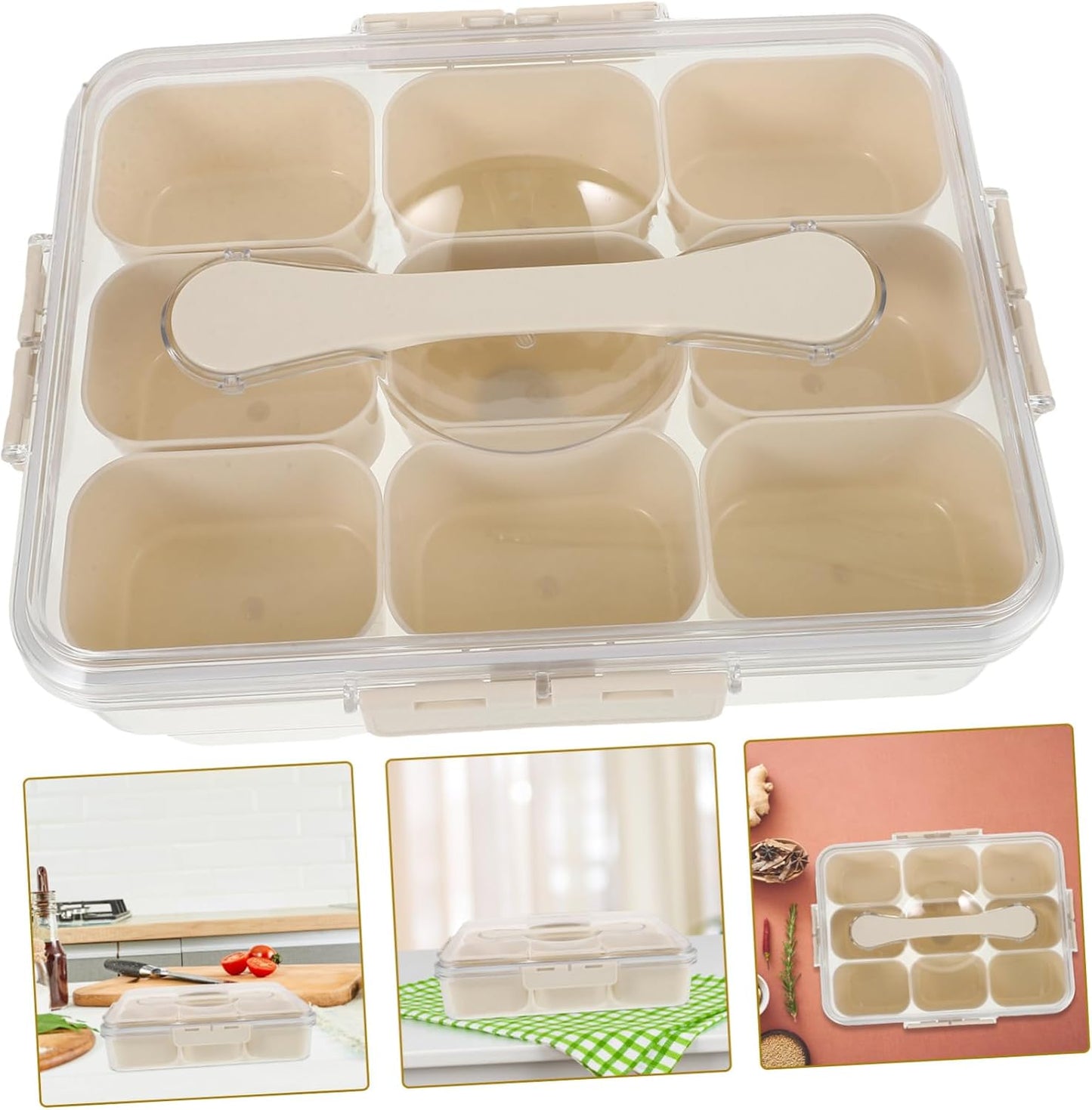 Fridge Organization Relish Tray Lid Yogurt Organizer Versatile Storage Thickened Freezer Organizers