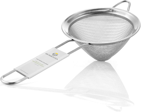 Homestia 304 Stainless Steel Fine Mesh Strainer, Sieve Sifter For Tea, Food