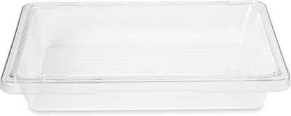 Rubbermaid Commercial Products Polycarbonate Food Storage Box/Tote, 2 Gallon, Clear, for Restaurant/Kitchen/Cafeteria
