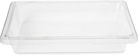 Rubbermaid Commercial Products Polycarbonate Food Storage Box/Tote, 2 Gallon, Clear, for Restaurant/Kitchen/Cafeteria