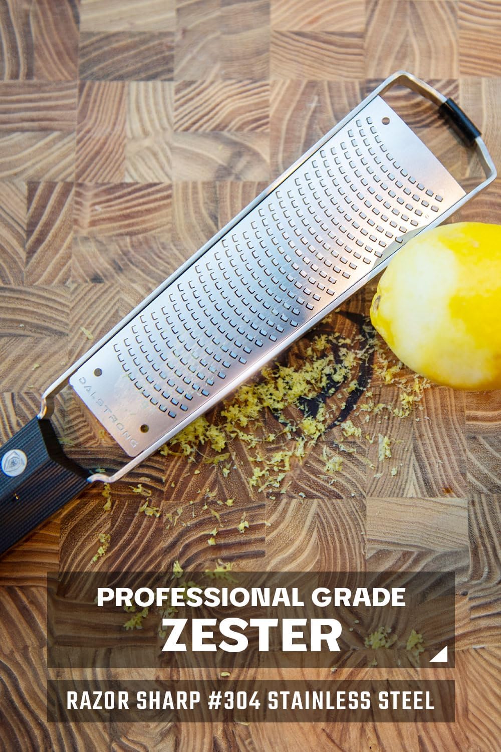 Dalstrong Wide Cheese Grater - Coarse Stainless Steel Blade