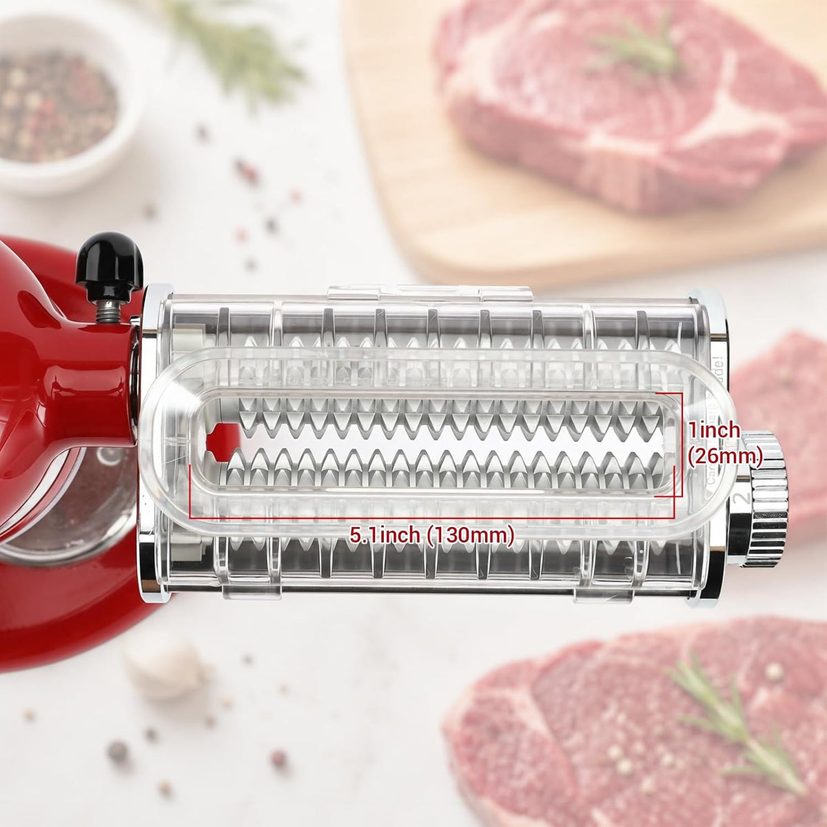 Meat Tenderizer Attachment for KitchenAid Stand Mixers
