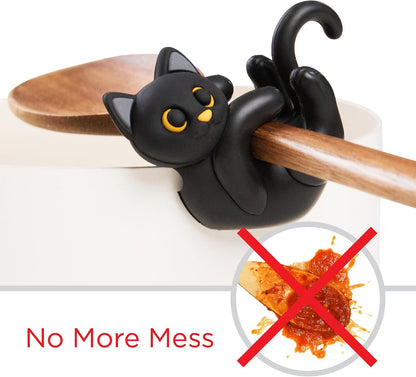 Itera Gray Silicone Cat Spoon Rest Kitchen Gadget