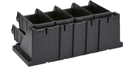 Cambro Versa - Self Serve Condiment and Utensil Bin - 12 Storage Bins - Ideal for food and coffee condiments (Black)