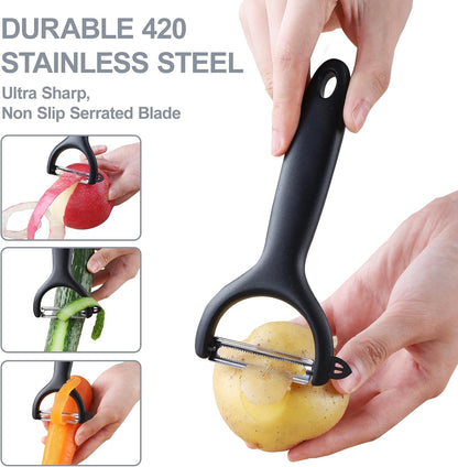 SupMaKin Safe Mandoline Slicer for Kitchen, Potato Slicer for Chips, Vegetable & Food Cutter,Thickness Adjustable 0.1-8 mm, Kitchen Faster Slice Artifact (Only Slicer)