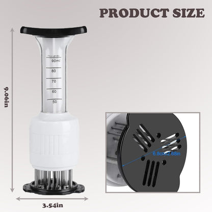 Meat Injector & Tenderizer, 90ML Marinade Injector for BBQ