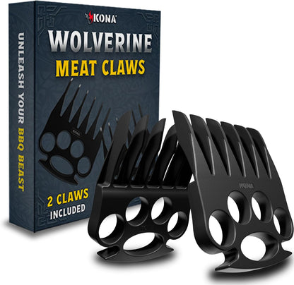 Kona Wolverine Shredder Claws – Heavy Duty BBQ Tools for Pulled Pork, Chicken, Beef – Grill Accessories for Shredding Meat
