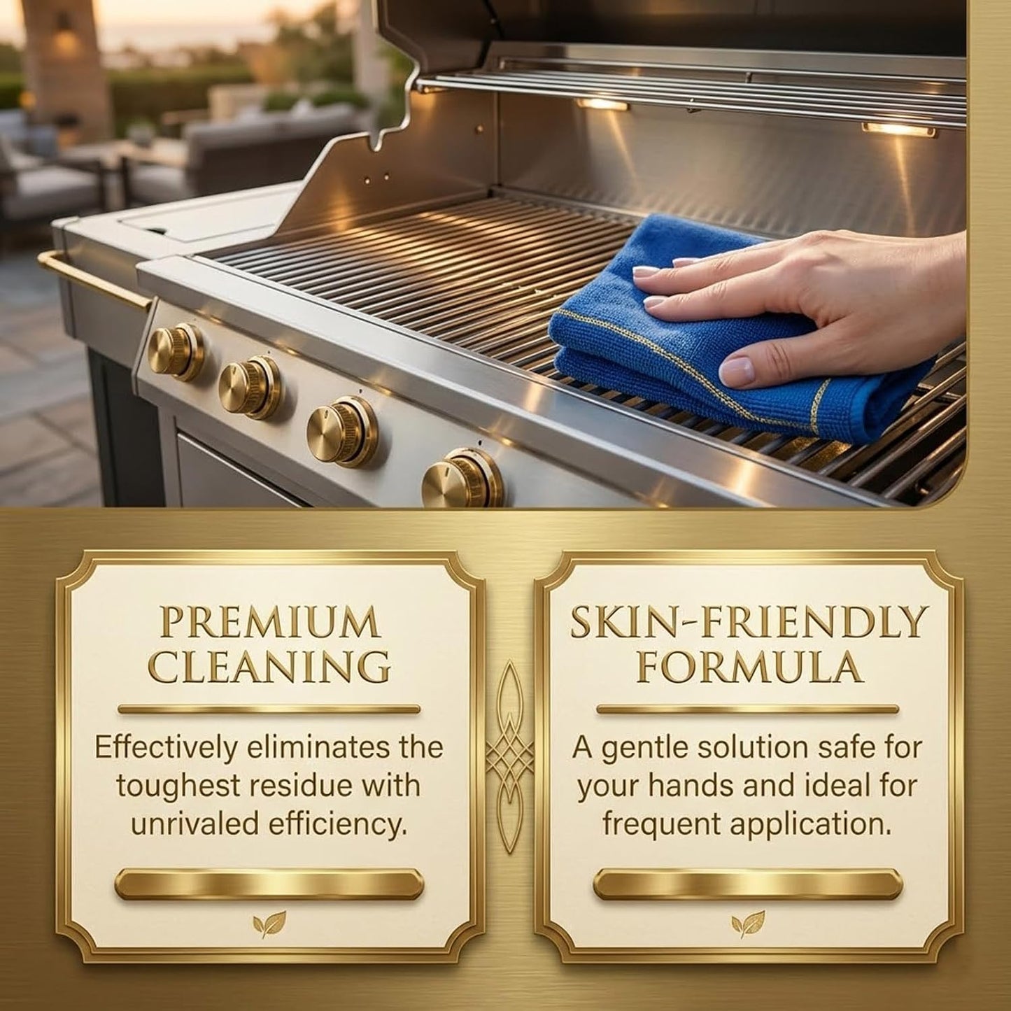 Fast-Acting Heavy Duty BBQ Grill Cleaner Spray, Easy Off Oven Cleaner & Degreaser Cleaner Heavy Duty For Outdoor Grills, Grates, And Kitchen Surfaces (2 Pcs)