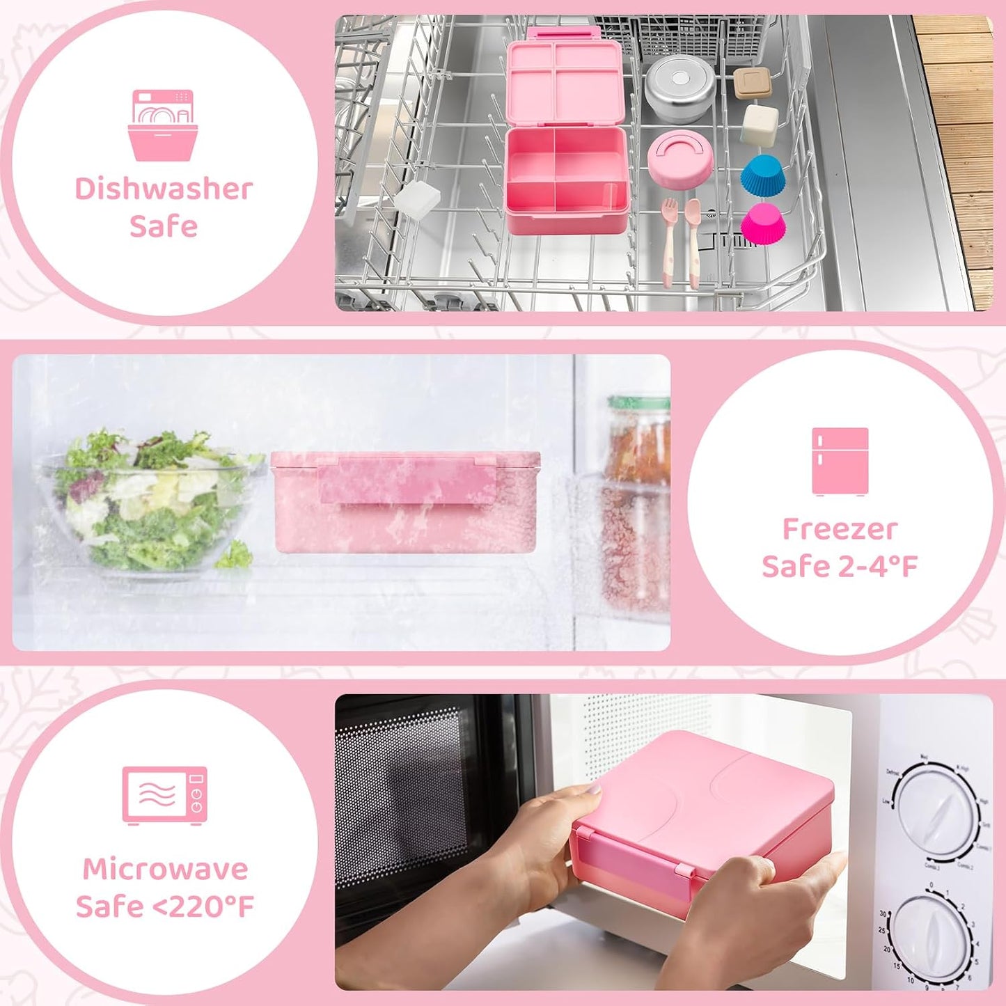 JSLOVE Bento Lunch Box with Leak Proof Thermos Food Jar for Kids, Food Lunch Containers for Boys with 4 Compartments, BPA-Free with Utensils, Food Picks, Sauce Jar & Silicone Lunch Box Dividers
