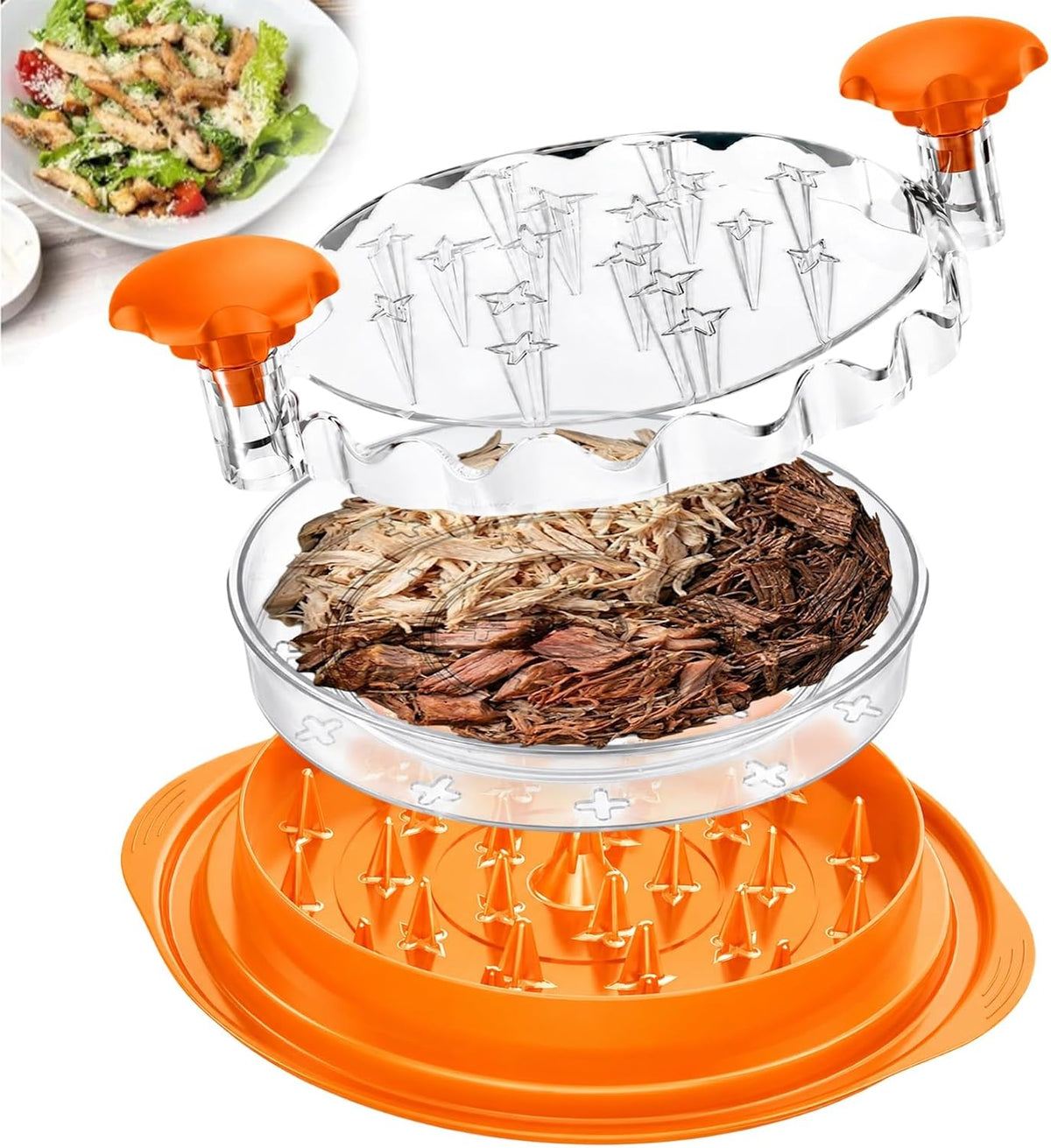 Large Chicken Shredder Tool Twist BPA Free 10.5" Meat Shredder