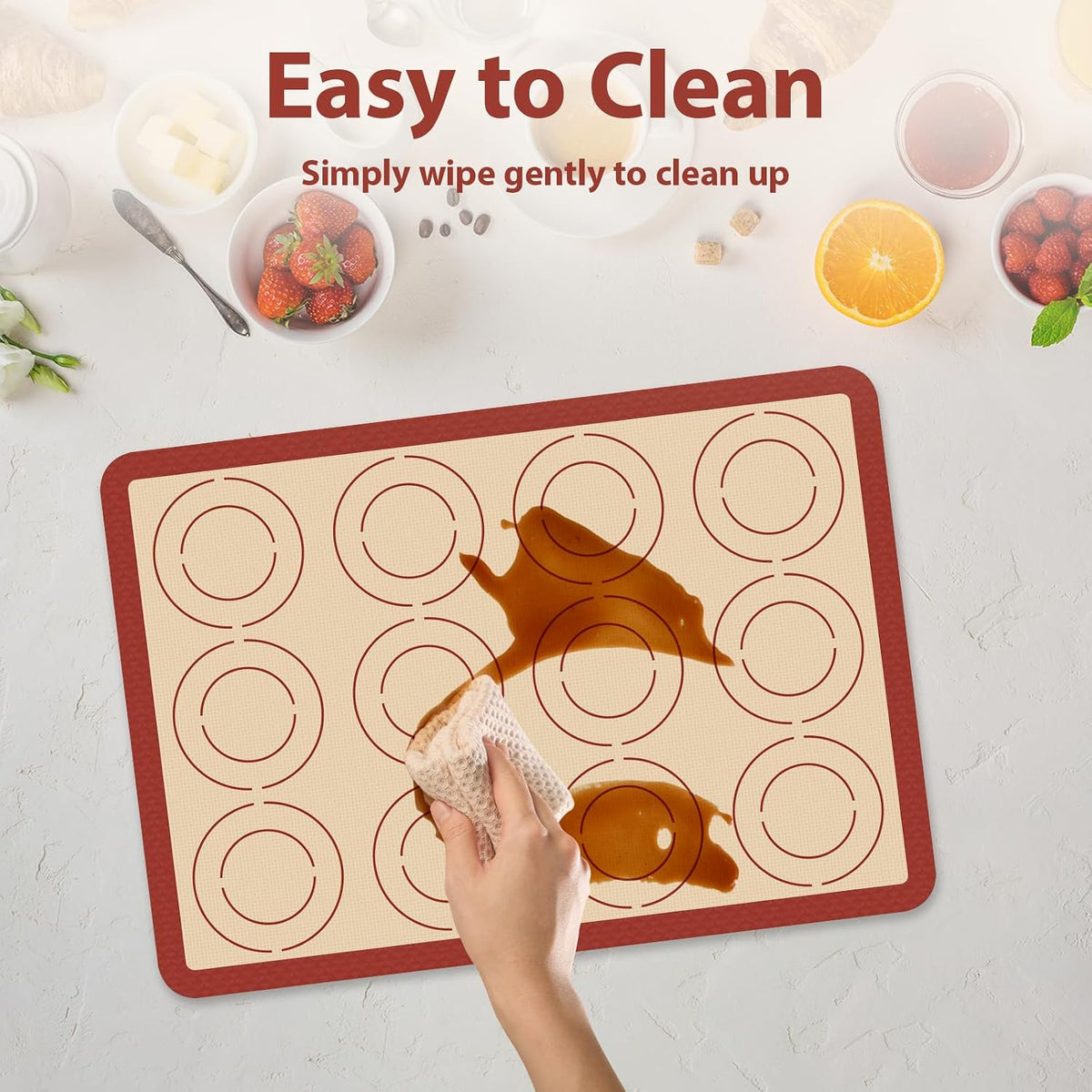 Silicone Baking Mat, Nonstick & Reusable