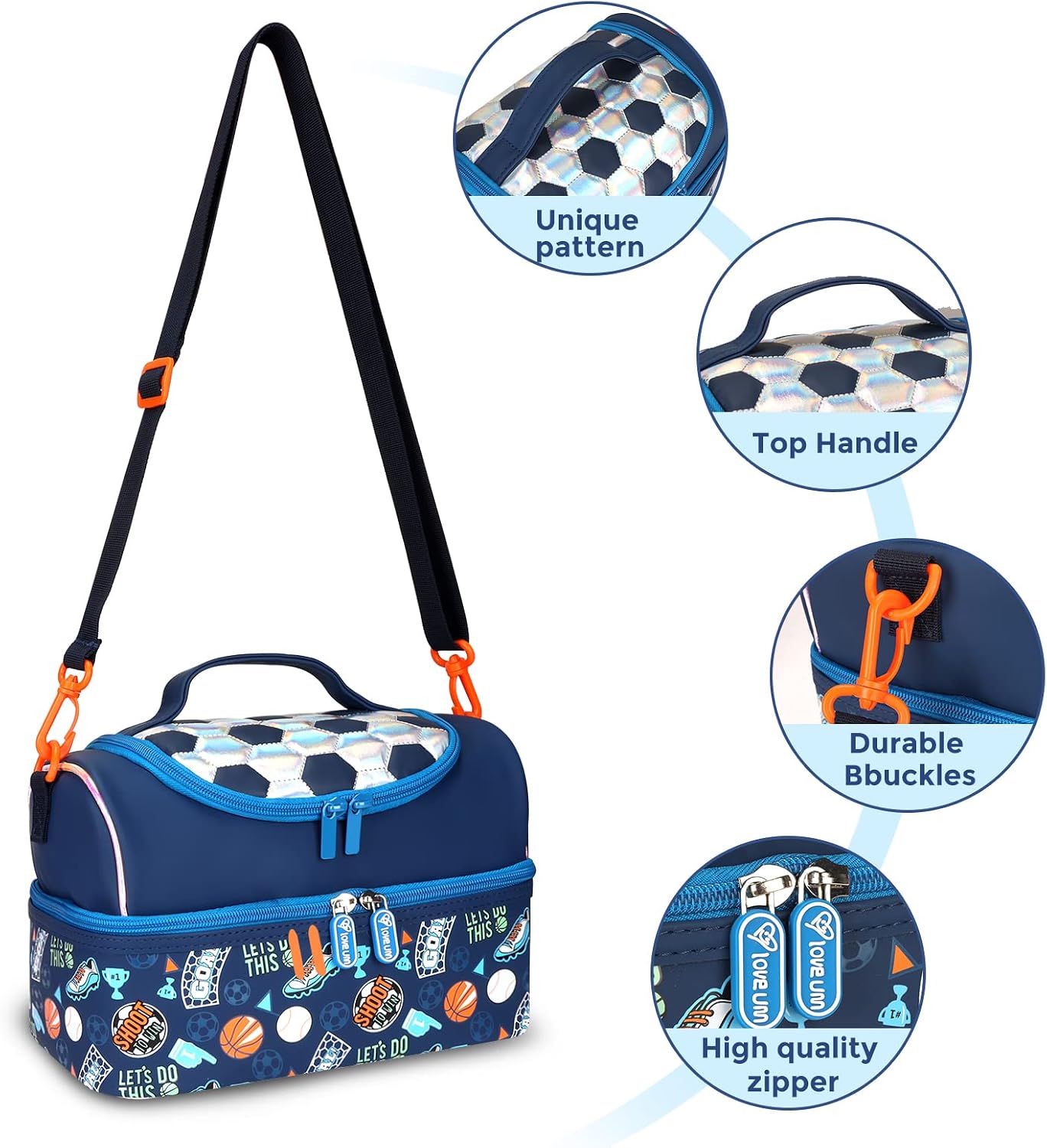 RLGPBON Lunch Bag Kids,Boys Lunch Box,Space Lunch Bag Toddler Teen Boys,School Daycare Cute Travel bags