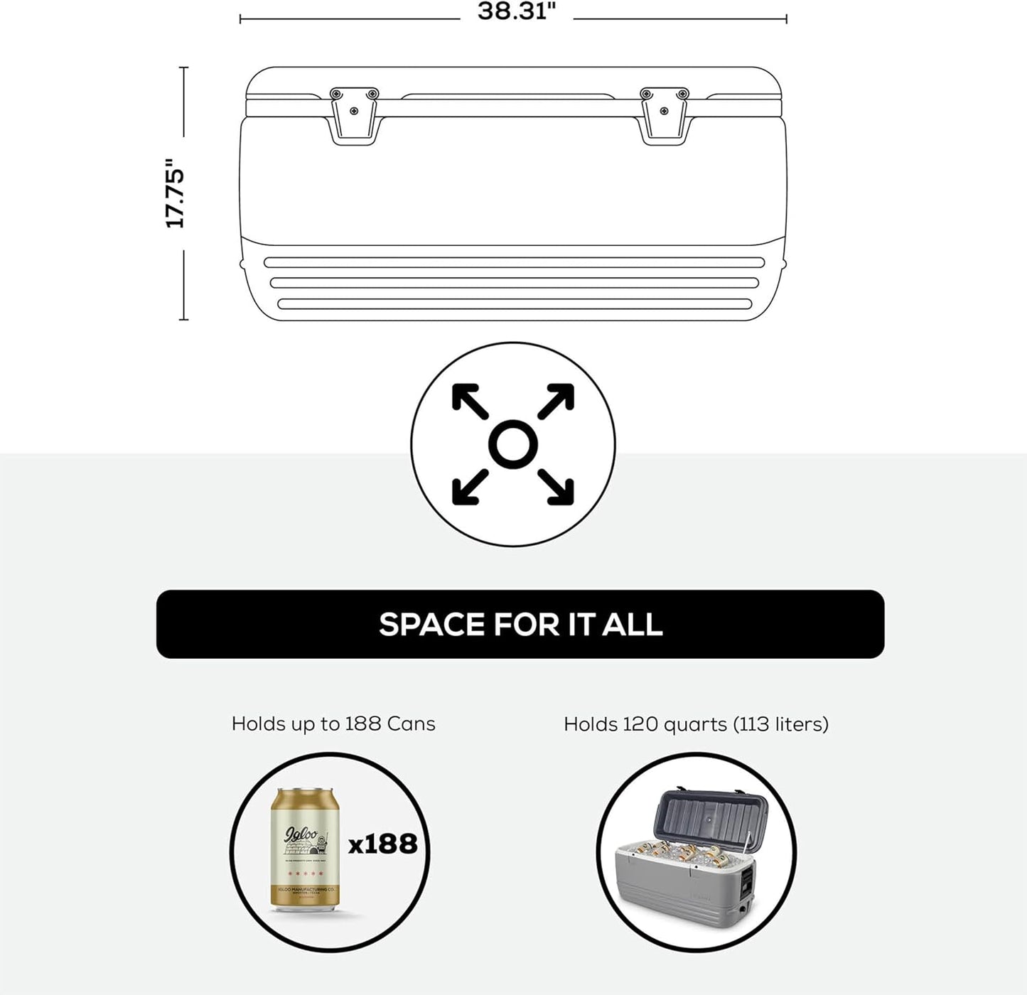 Igloo Hard Cooler | Polar & Party Bar Series | Insulated Ice Chests
