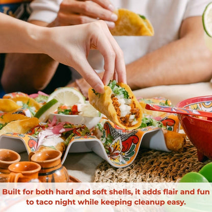 Prepara Talavera Taco Carousel, Red