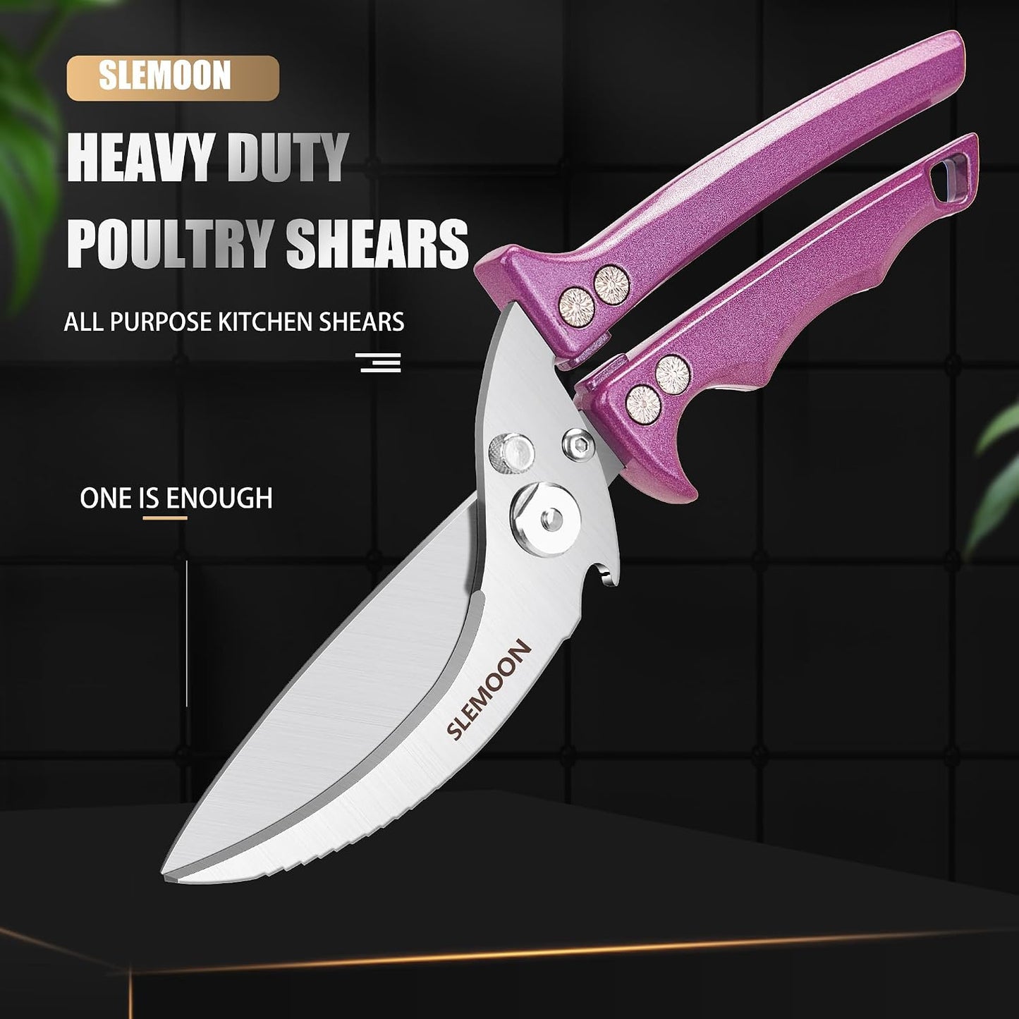 Heavy Duty Kitchen Shears for Food,Silver Kitchen Scissors | Dishwasher Safe and Food Stainless Poultry Shears for Chicken Turkey Thanksgiving,Gift Box