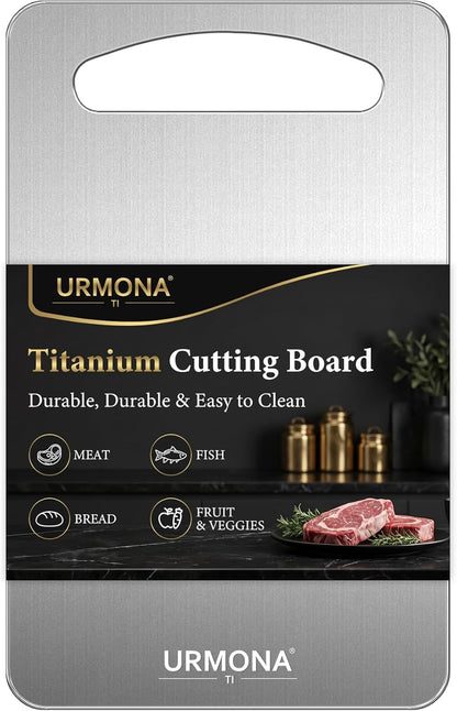 URMONA 3 PCS 304 Stainless Steel Cutting Board Set for Kitchen