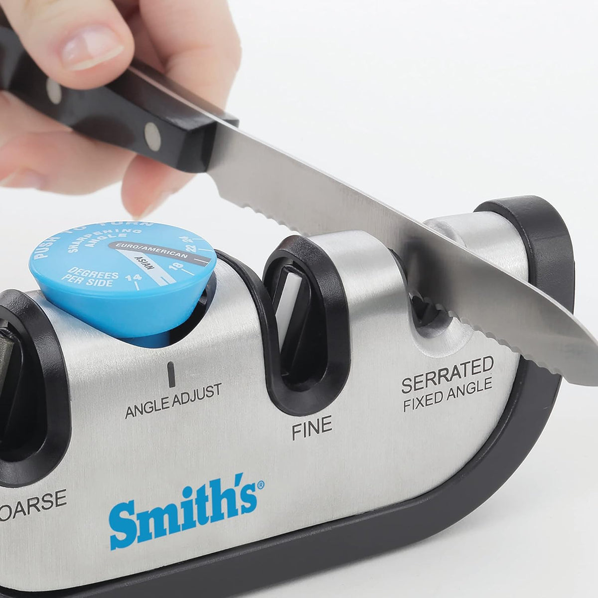 Smiths Adjustable Manual Knife Sharpener Gray/Yellow S-50264