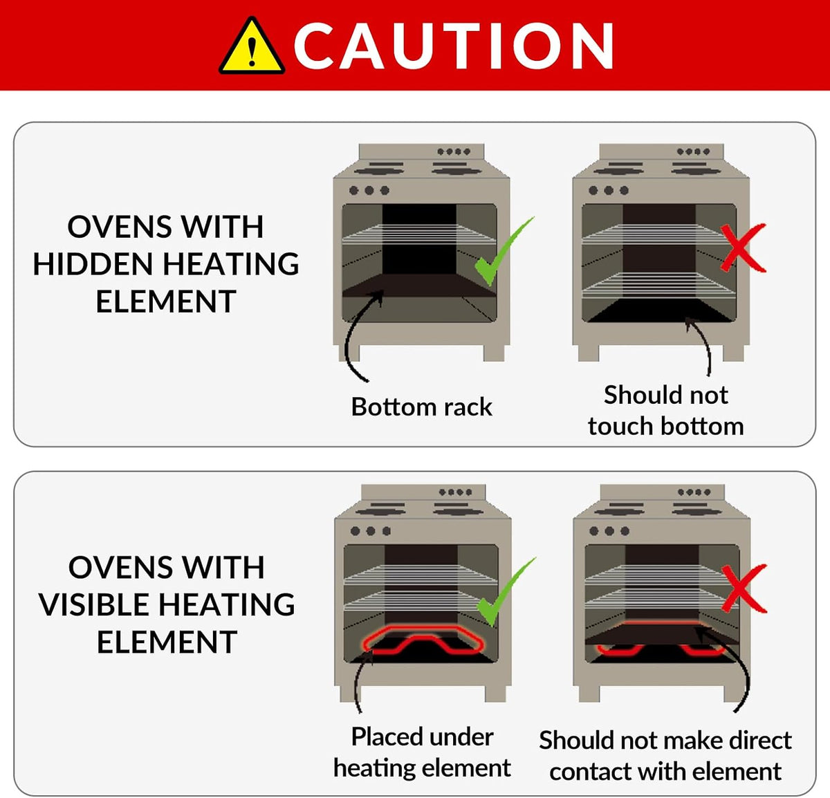 Oven Liners for Bottom of Electric Gas Oven, Reusable Non-Stick Teflon Protector Mat, Heat Resistant Grill Mats Outdoor, Easy to Clean Gas Stove Liners BPA and PFOA Free 23.6"x 15.7" Stovetop Cover