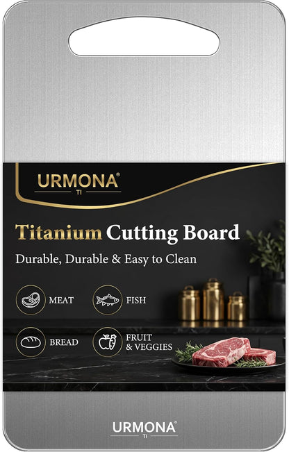 URMONA 3 PCS 304 Stainless Steel Cutting Board Set for Kitchen