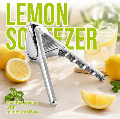 Stainless Steel Lemon Squeezer, Hand Press Citrus Juicer for Lime & Orange