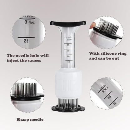 Meat Injector & Tenderizer, 90ML Marinade Injector for BBQ