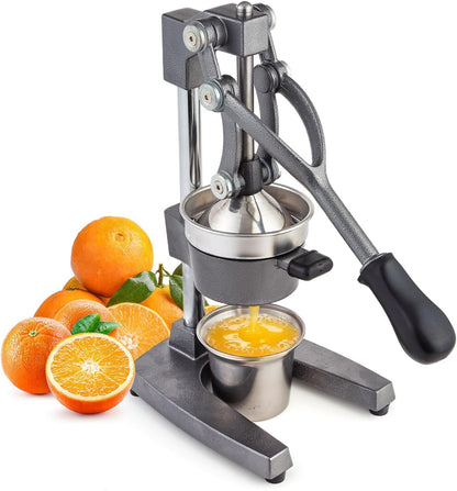 Manual Cast Iron Juicer, Gray Lemon Citrus Squeezer