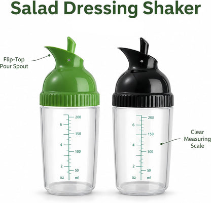 Salad Dressing Container Bottle Shaker for Homemade Sauce Mixing