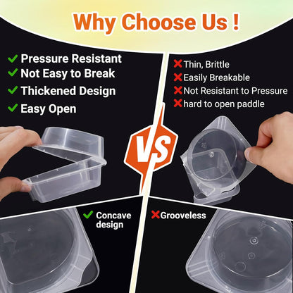 3 Compartment Snack Containers with Lids & 9oz Meal Prep Containers, Reusable Snack Pack Containers, BPA-Free Leakproof Small Food Storage, Perfect for Work, Travel & On-the-Go (10 Sets)