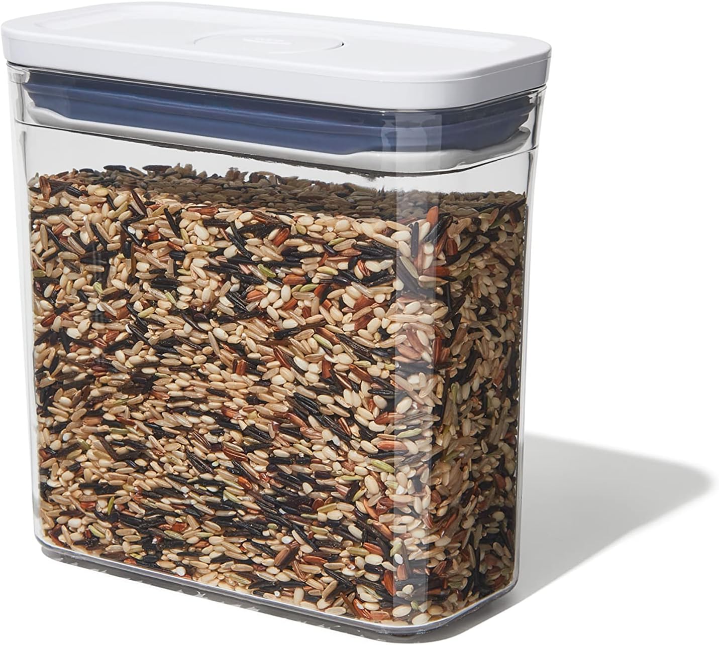 OXO Good Grips POP Container – Airtight 1.7 Qt for Coffee and More Food Storage, Rectangle, Clear