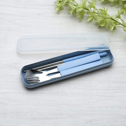 VANRA 3-Piece Children Utensils Set 18/10 Stainless Steel Child Flatware Set Silverware Knife Spoon Fork Set with Travel Case for Kids Lunch Box