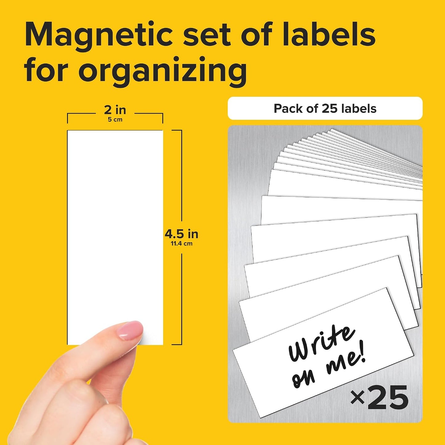 Dry Erase Magnetic Labels - Reusable Sticky Notes - Notepads for Refrigerator - Dry Erase Magnet Sheets - Blank Magnet Stickers to Write On - Magnets for Whiteboard Classroom Fridge