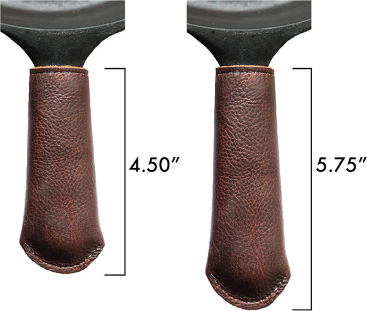 Leather Cast Iron Pan Handle Cover (Standard 4.5")