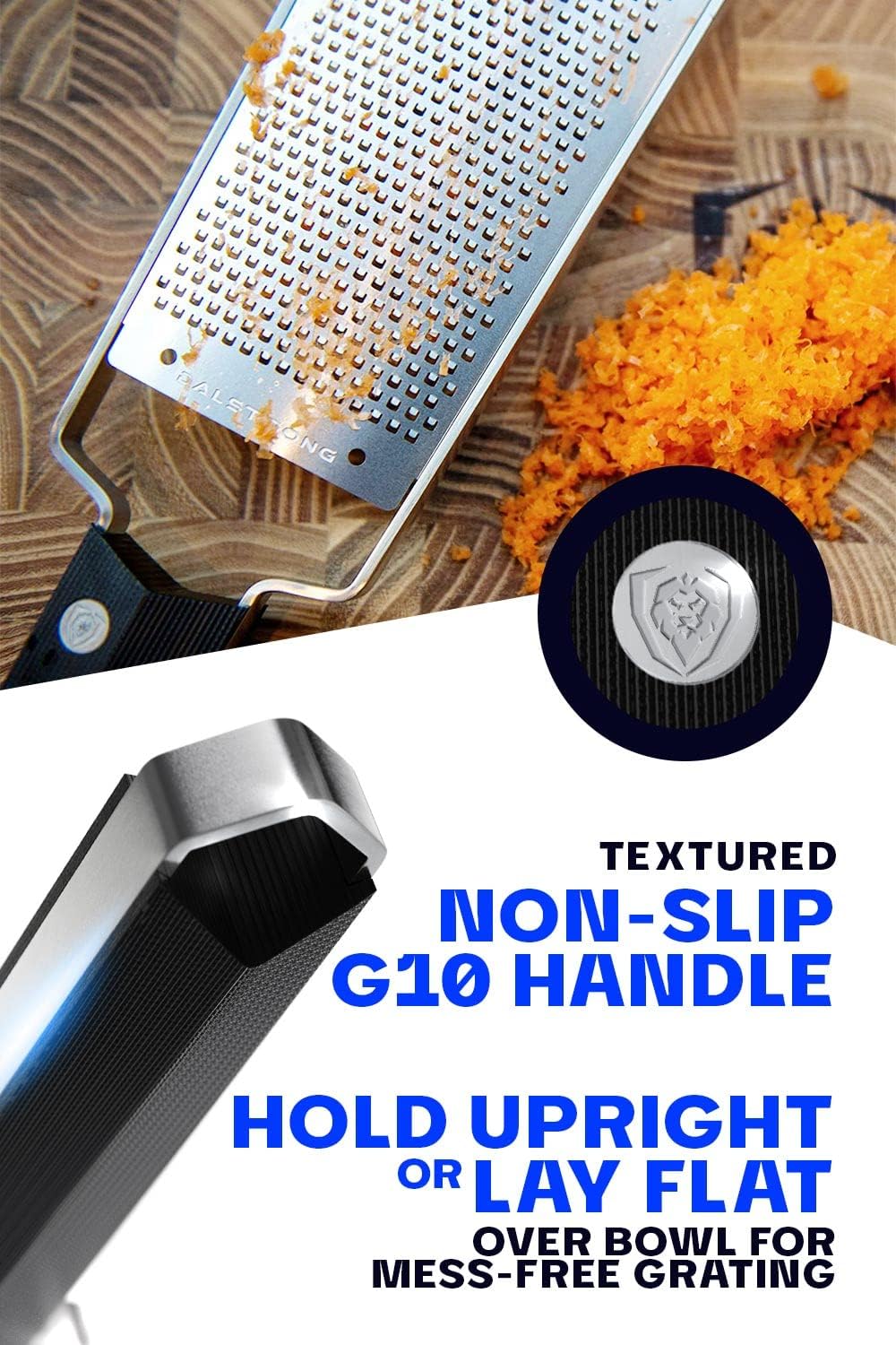 Dalstrong Wide Cheese Grater - Coarse Stainless Steel Blade