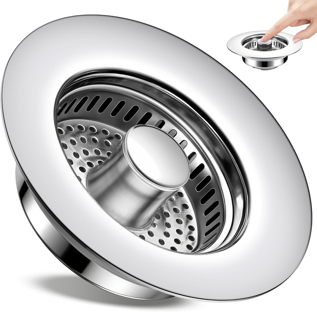 TGOSOMT Kitchen Sink Drain Strainer Stopper