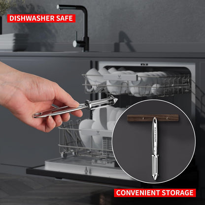 MAD SHARK Vegetable Peeler,Ultra Sharp Y Serrated Blade Peelers for Kitchen