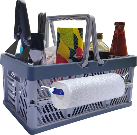 BBQ Sauce&Tools Storage Basket it more convenient for you to carry barbecue sauce tools outdoors, on the beach, and on barbecues, and it is easier to store barbecue sauce tools.