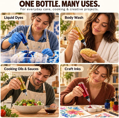 40 Pack Clear Dispensing Bottles,4oz Squeeze Bottles with Twist Top Caps